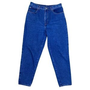 Bill Blass Mom Jeans Medium Wash Tapered‎ Leg Size 12 Cotton Vintage Five Pocket